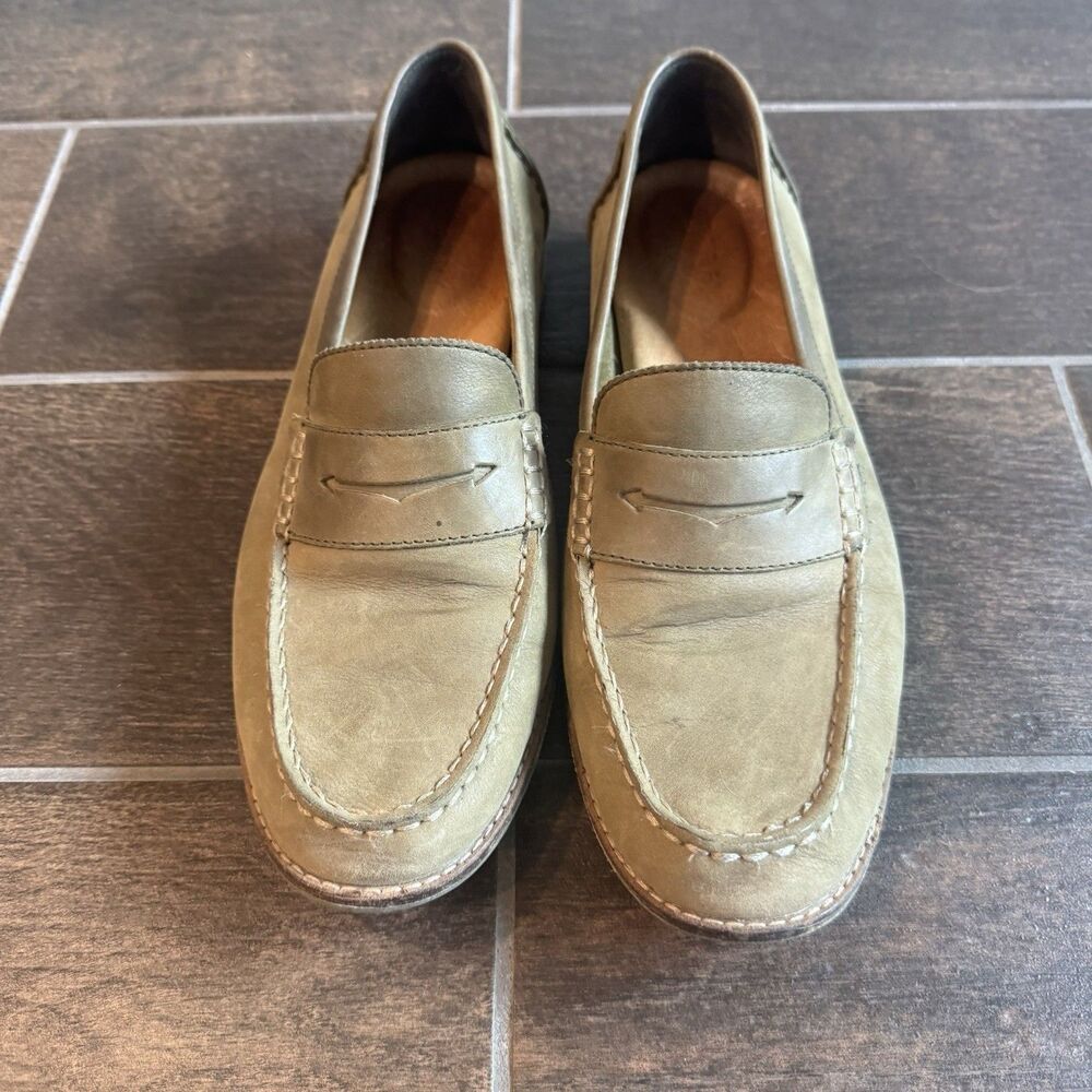 SPERRY Topsider Seaport Penny Loafers Tan Brown Women's 11 Soft Leather Shoes